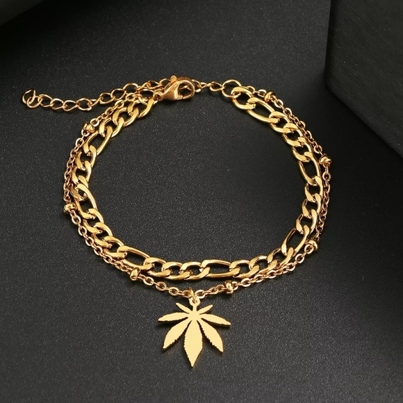 Trendy Classic Leaf Bracelet - Picture 3 of 6
